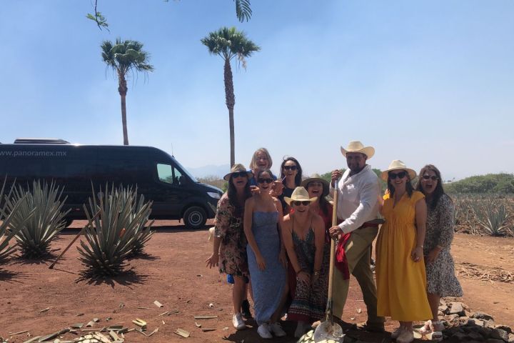 a couple of people that are standing in the dirt