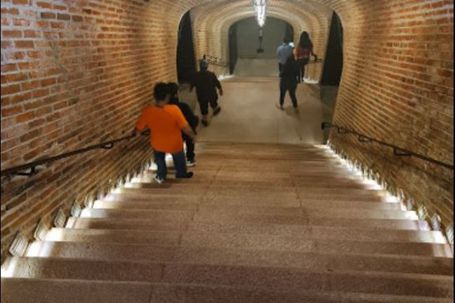 a large brick building