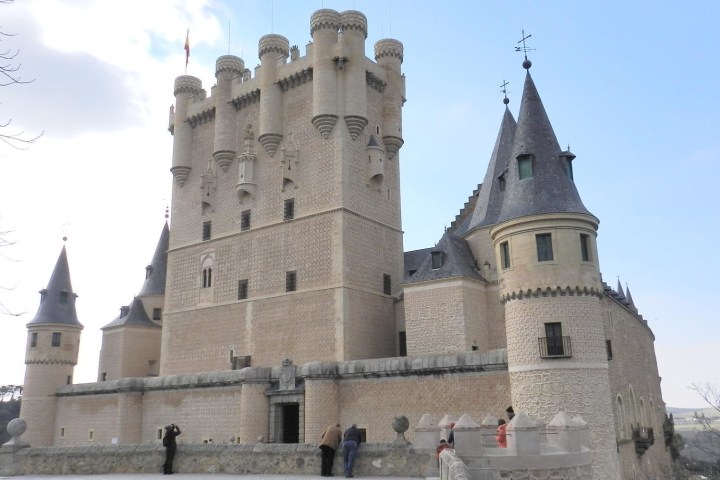 a castle on top of a building