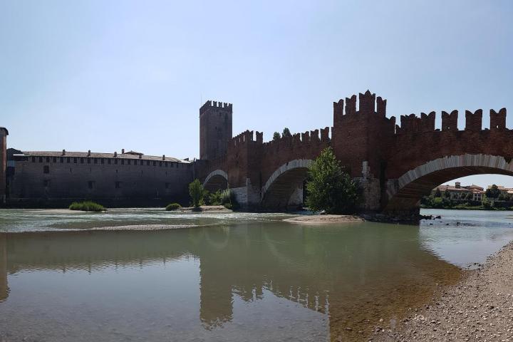 a bridge over a body of water