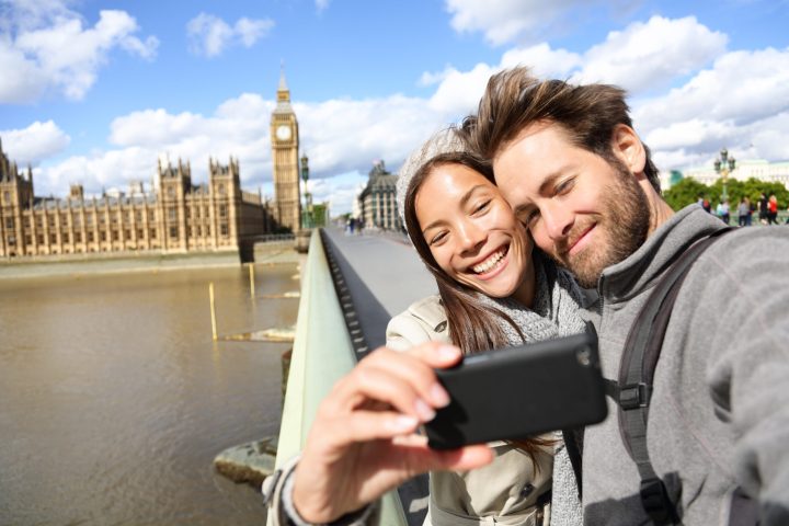 a man holding a phone