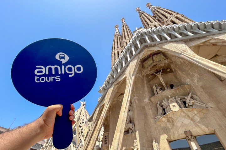 The exterior of the sagrada familia
