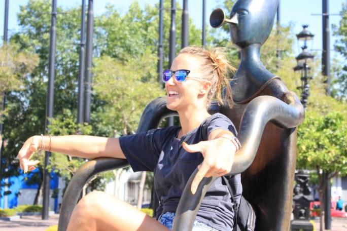 a person wearing a costume