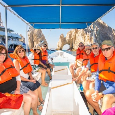 a group of people on a boat