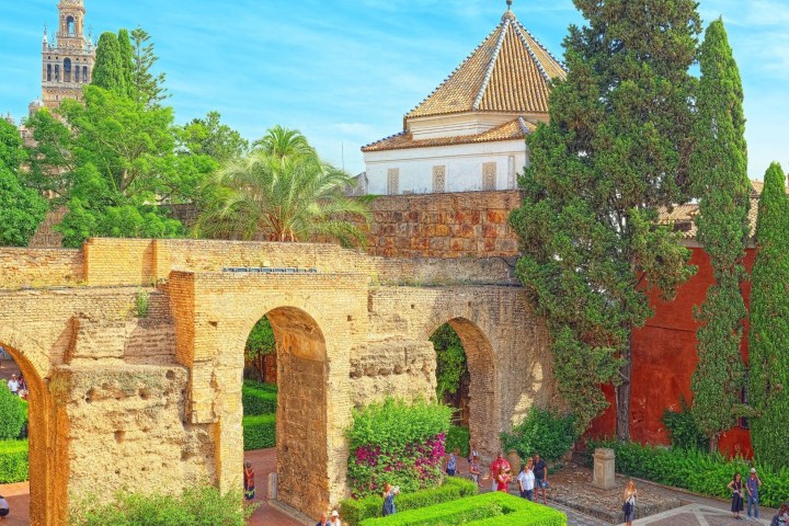 a group of people in front of a building