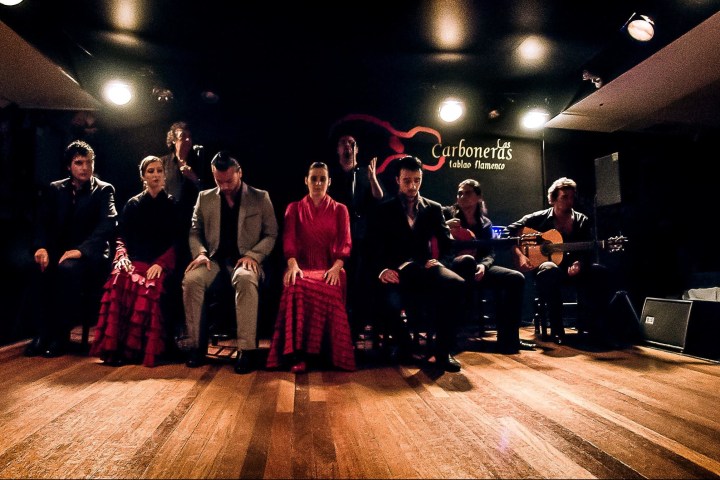 a group of people on a stage