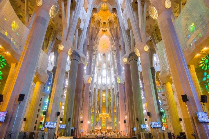 a building with many windows