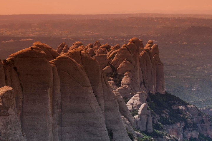 a view of a rocky mountain