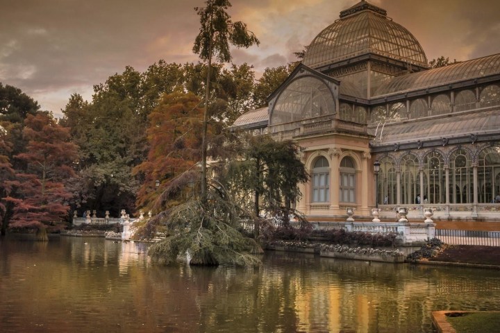 water next to the building