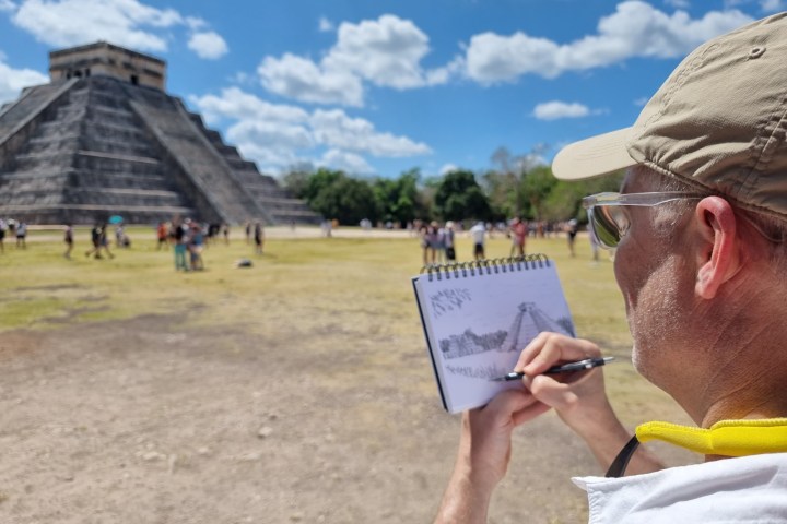 a man wearing a hat