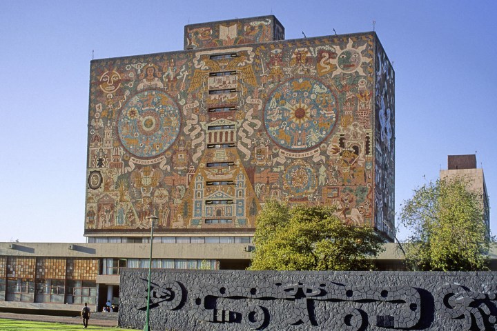 a sign on the side of a building