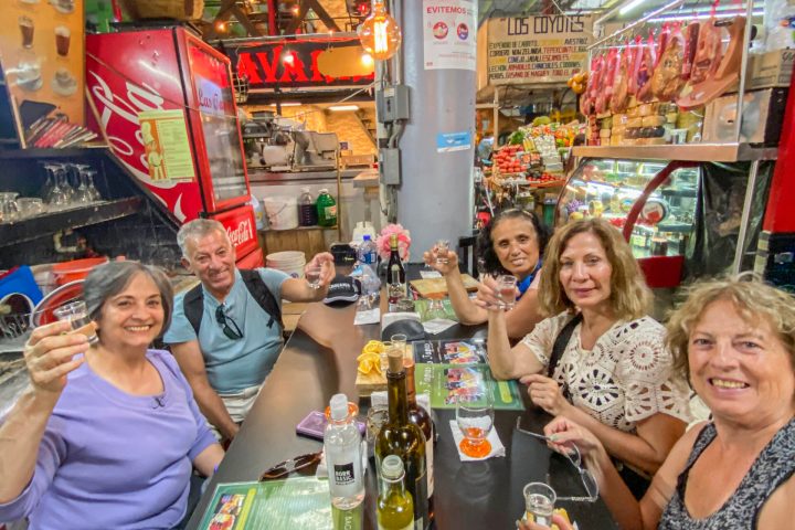 a group of people in a store