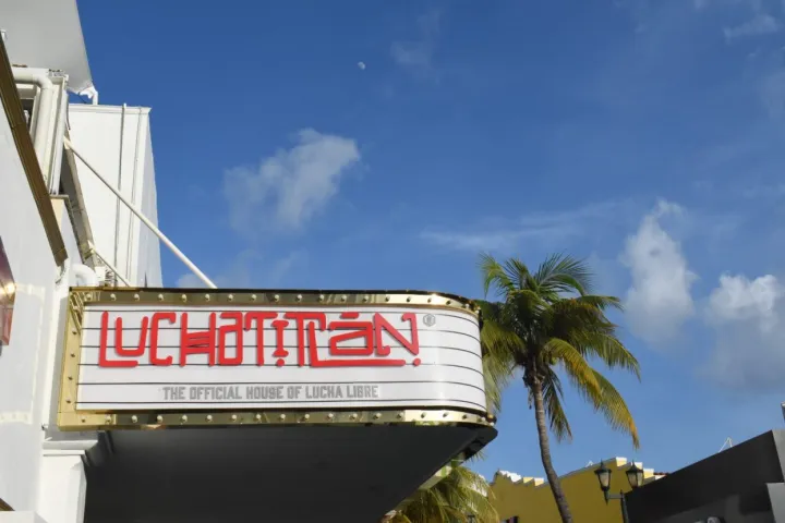 a sign on the side of a building