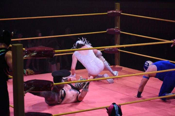 a group of people on a stage