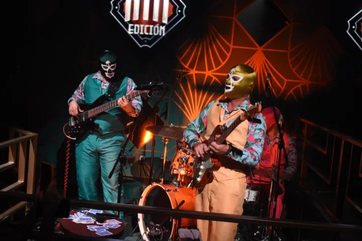 a man standing on a stage