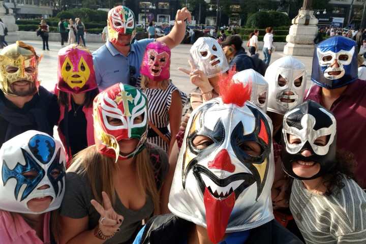 a group of people wearing costumes