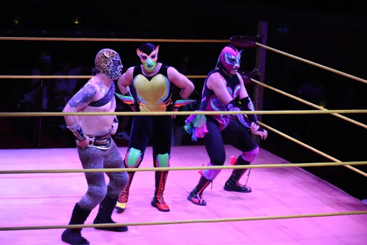 a group of people on a stage