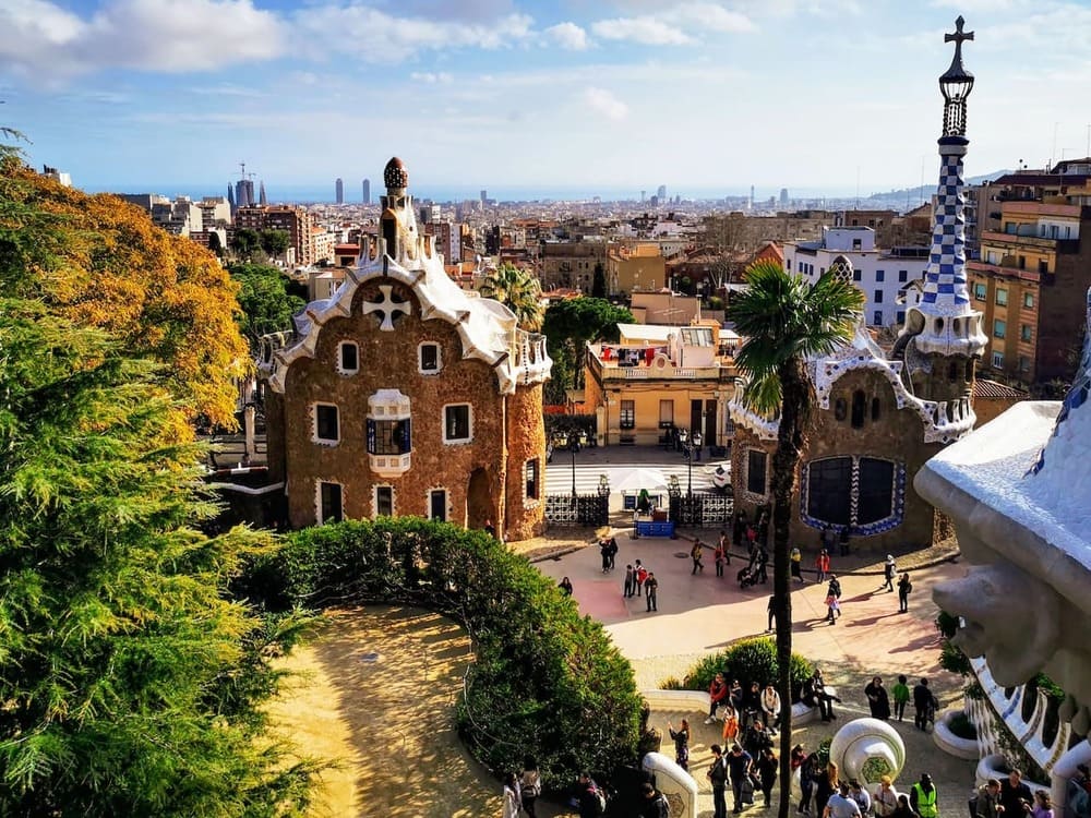 Park-Guell in Barcelona Spain