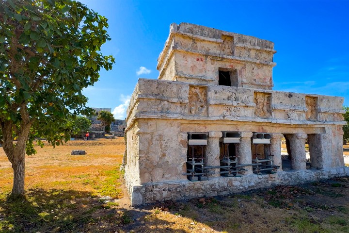 an old stone building