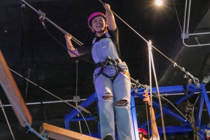 a group of people standing on a stage