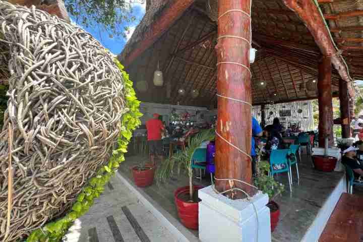 a person standing in front of a building